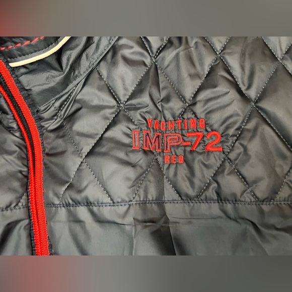 Designer Quilted Bomber Jacket Yacht Yachting Jacket Impulso 1972 Imp 72 Size M - Picture 5 of 11